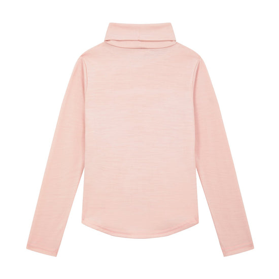 Merino Polo Neck, Pink Peach Blossom - Smalls MerinoPolo Neck