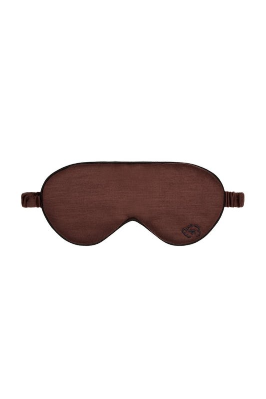 Pure Merino Sleepy Eye Mask, Chocolate Brown - Smalls MerinoEye Mask