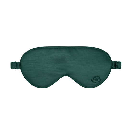 Pure Merino Sleepy Eye Mask Emerald Green - Smalls MerinoEye Mask