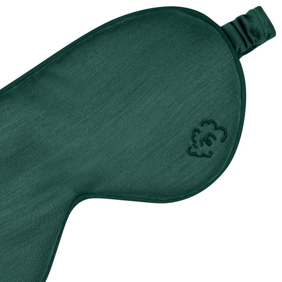 Pure Merino Sleepy Eye Mask Emerald Green - Smalls MerinoEye Mask