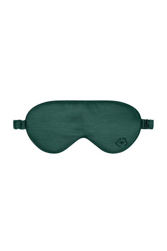 Pure Merino Sleepy Eye Mask Emerald Green - Smalls MerinoEye Mask