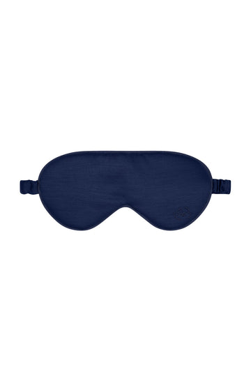 Pure Merino Sleepy Eye Mask French Navy - exclusive to Woolroom - Smalls MerinoEye Mask