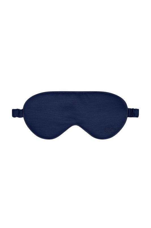 Pure Merino Sleepy Eye Mask French Navy - exclusive to Woolroom - Smalls MerinoEye Mask