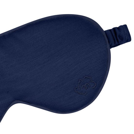 Pure Merino Sleepy Eye Mask French Navy - exclusive to Woolroom - Smalls MerinoEye Mask
