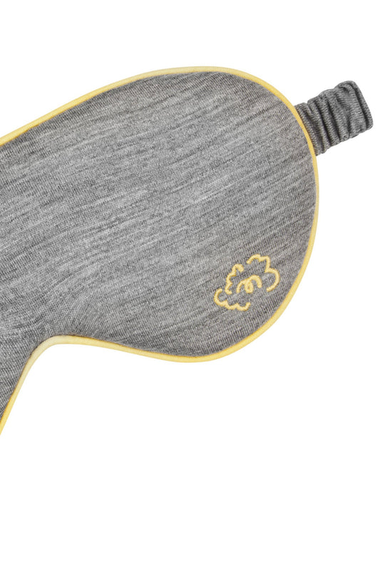 Pure Merino Sleepy Eye Mask, Grey Marle - Smalls MerinoEye Mask