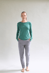 Womens Merino 24 Hour Trouser 190g Lightweight, Grey Marle - Smalls MerinoTrouser