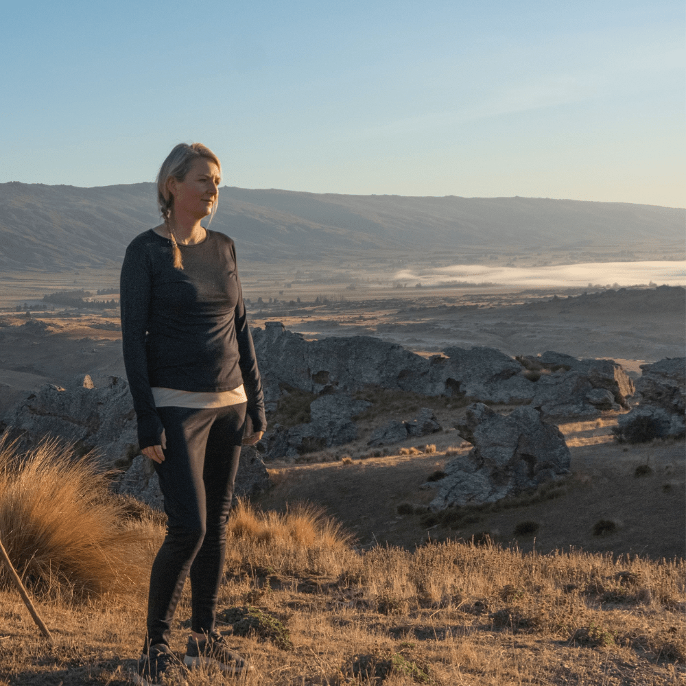 Womens Merino Long Sleeve, French Navy - Smalls MerinoAdult Long Sleeve