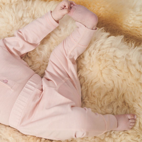 Aroha Baby Merino Trouser Pink Peach Blossom - Smalls MerinoTrouser