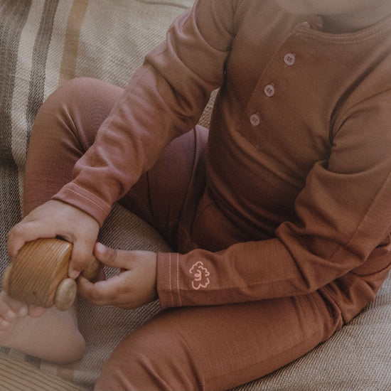 Aroha Base Rose Fudge - Smalls MerinoBodysuit