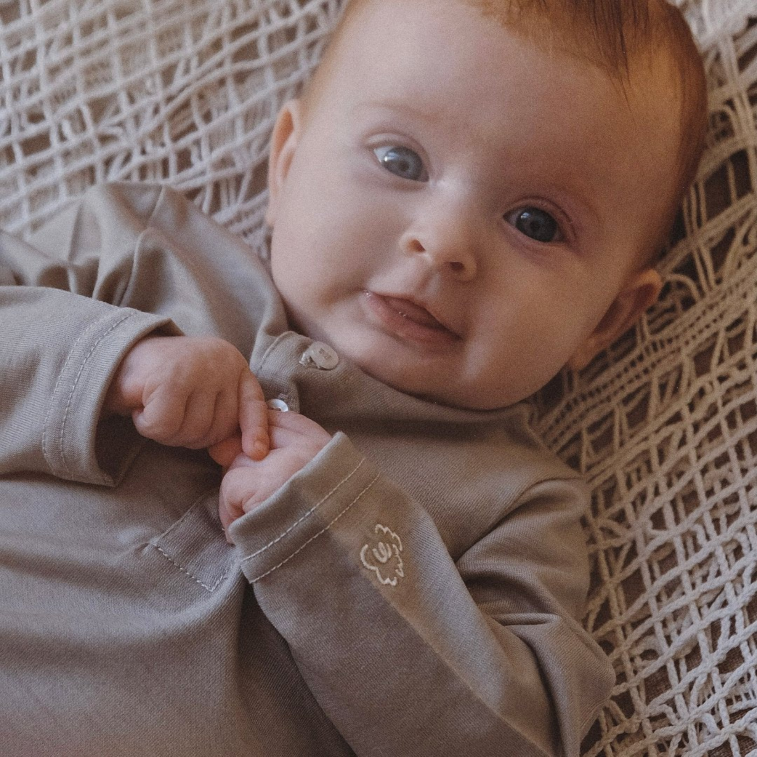 Aroha Base Stone - Smalls MerinoBodysuit