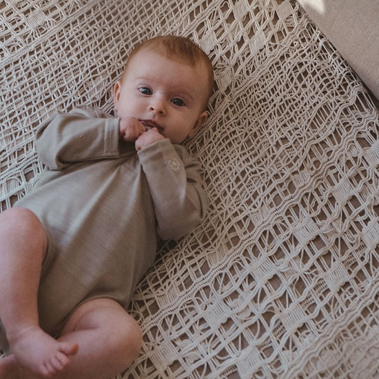 Aroha Base Stone - Smalls MerinoBodysuit