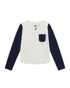 Baseball Tee, Rachel Riley for Smalls, French Navy - Smalls MerinoLong Sleeve