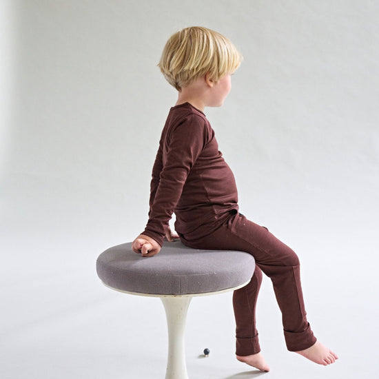 Merino Long Sleeve, Chocolate Brown - Smalls MerinoLong Sleeve Top