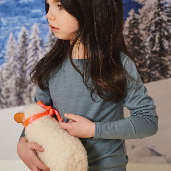 Merino Long Sleeve, Denim Blue - Smalls MerinoLong Sleeve