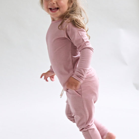 Merino Long Sleeve, Dusky Rose - Smalls MerinoLong Sleeve Top