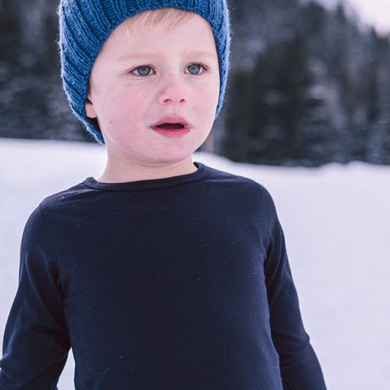 Merino Long Sleeve, French Navy - Smalls MerinoLong Sleeve Top