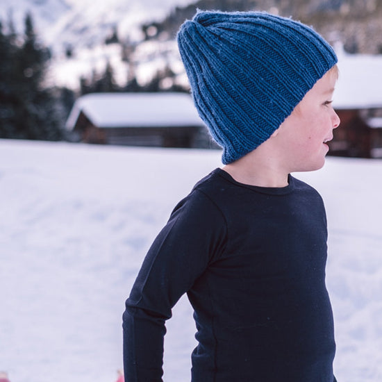 Merino Long Sleeve, French Navy - Smalls MerinoLong Sleeve Top