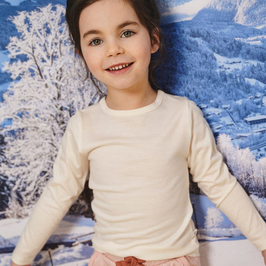 Merino Long Sleeve, Ivory - Smalls MerinoLong Sleeve
