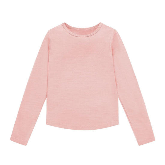 Merino Long Sleeve, Pink Peach Blossom - SmallsLong Sleeve Top