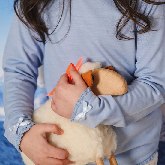 Merino Long Sleeve, Rachel Riley for Smalls, Dusty Blue - Smalls MerinoLong Sleeve