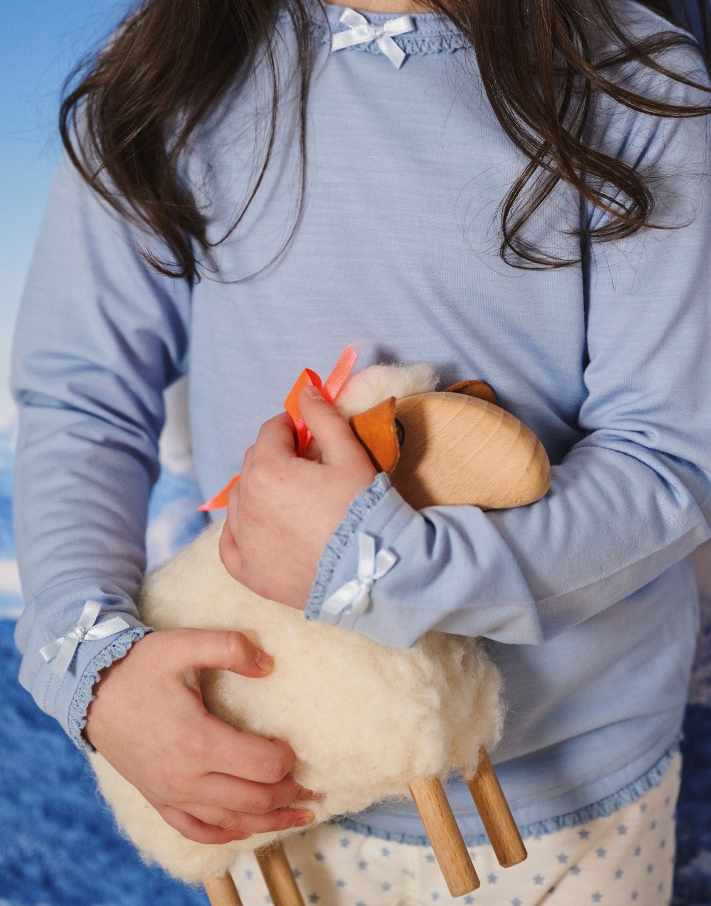 Merino Long Sleeve, Rachel Riley for Smalls, Dusty Blue - Smalls MerinoLong Sleeve