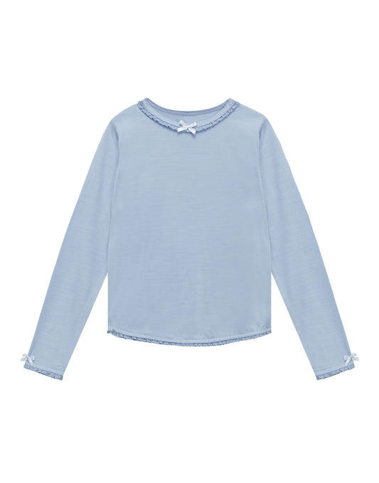 Merino Long Sleeve, Rachel Riley for Smalls, Dusty Blue - Smalls MerinoLong Sleeve