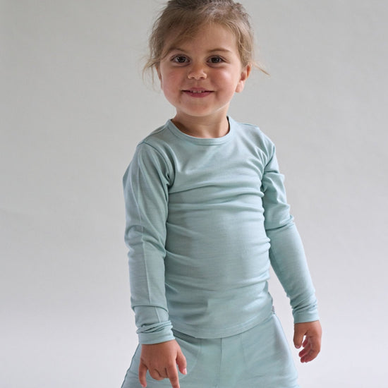Merino Long Sleeve, Sage Green - Smalls MerinoLong Sleeve Top