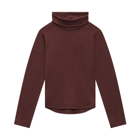 Merino Polo Neck, Chocolate Brown - SmallsPolo Neck