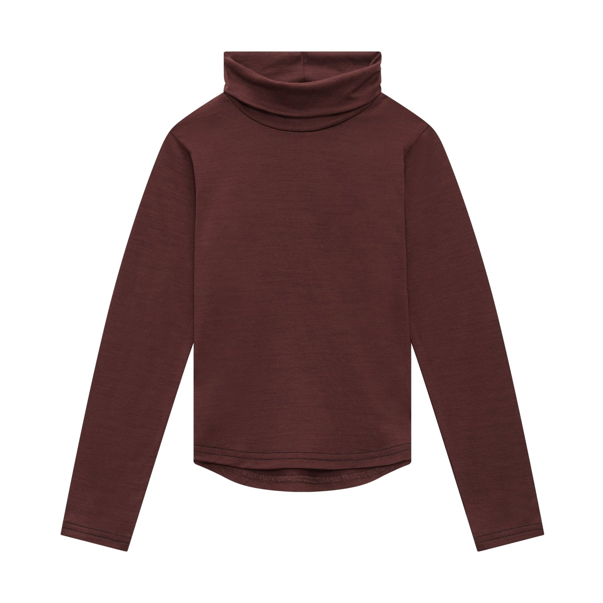 Merino Polo Neck, Chocolate Brown - Smalls MerinoPolo Neck