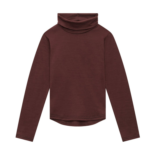 Merino Polo Neck, Chocolate Brown - Smalls MerinoPolo Neck
