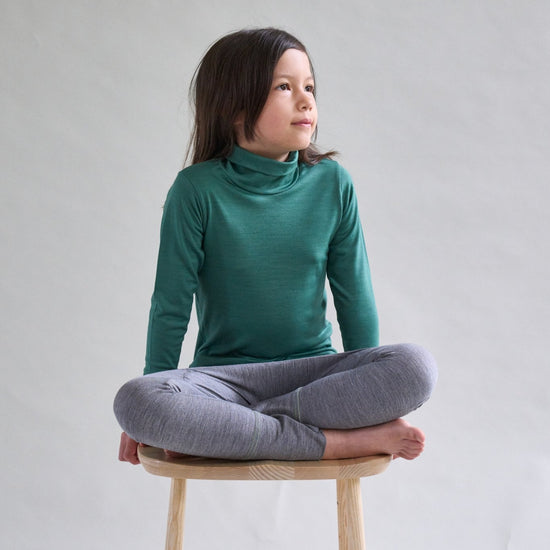 Merino Polo Neck, Chocolate Brown - Smalls MerinoPolo Neck