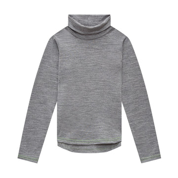 Merino Polo Neck, Grey Marle - Smalls MerinoPolo Neck