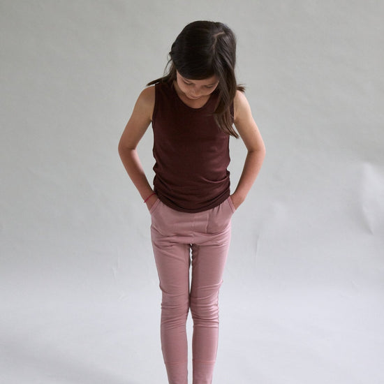 Merino Tank, Chocolate Brown - Smalls MerinoVest Top