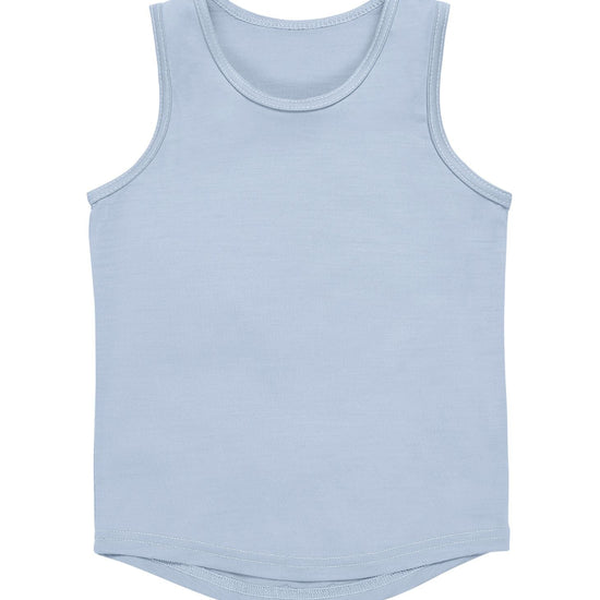 Merino Tank, Dusty Blue - SmallsVest Top