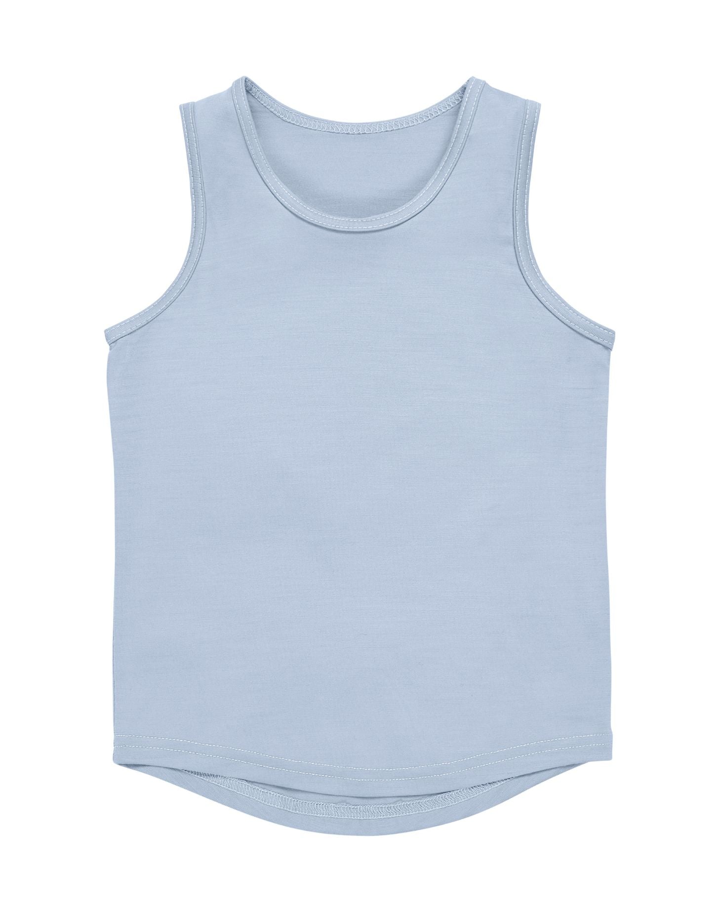 Merino Tank, Dusty Blue - SmallsVest Top