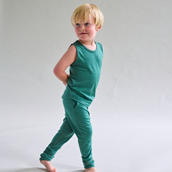 Merino Tank, Emerald Green - SmallsVest Top