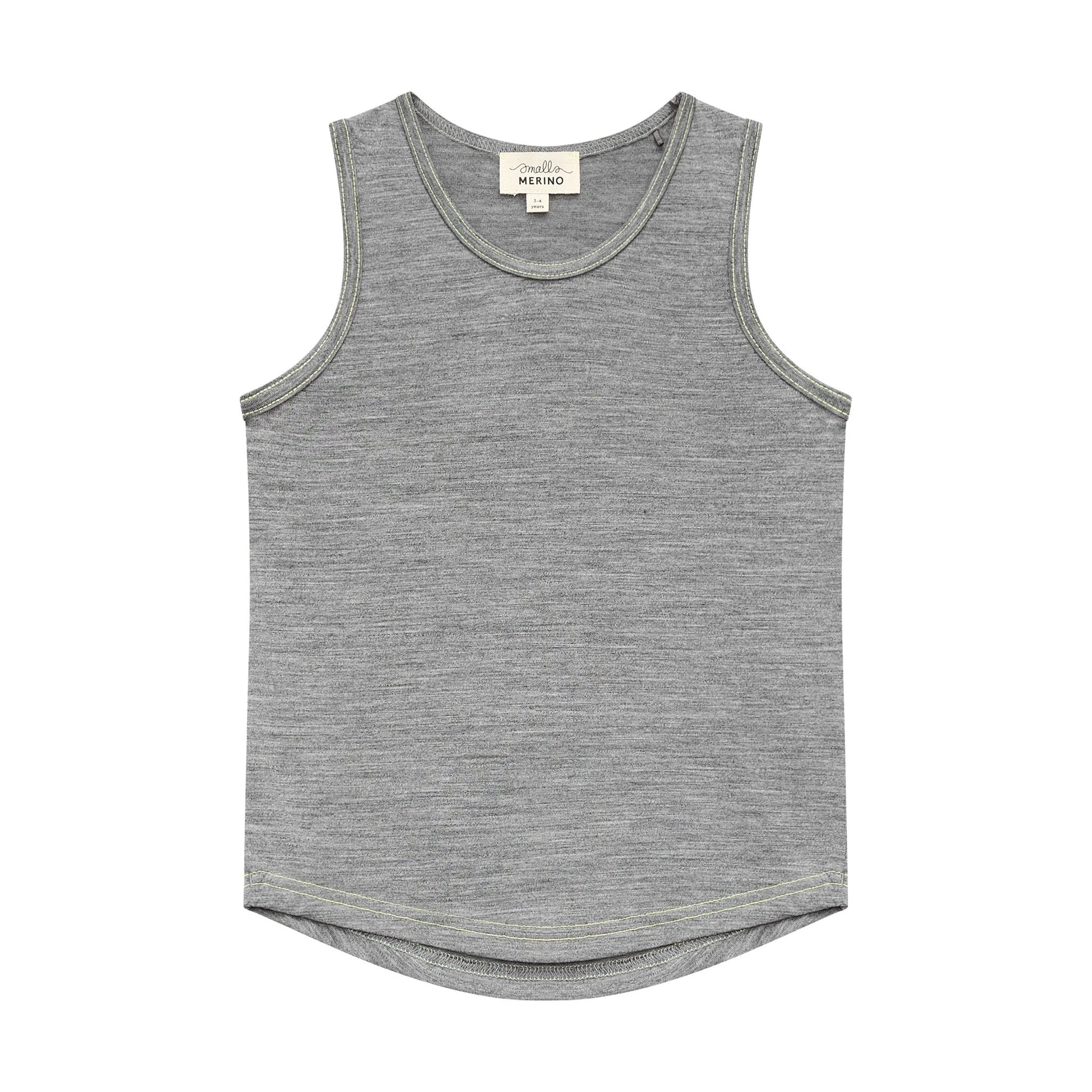 Merino Tank, Grey Marle - Smalls MerinoVest Top