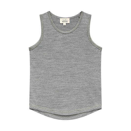 Merino Tank, Grey Marle - Smalls MerinoVest Top