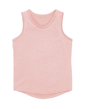 Merino Tank, Pink Peach Blossom - Smalls MerinoVest Top