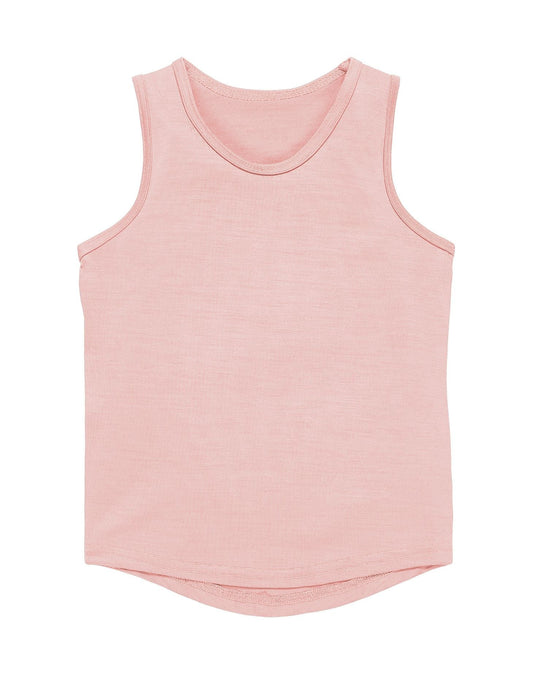 Merino Tank, Pink Peach Blossom - Smalls MerinoVest Top