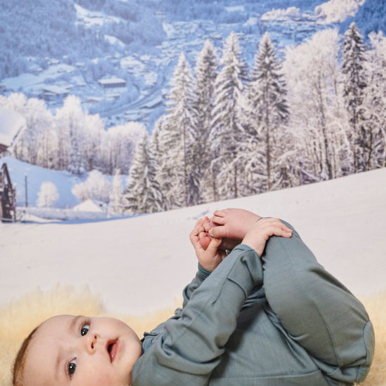 Onesie, Denim Blue - Smalls MerinoOnesie