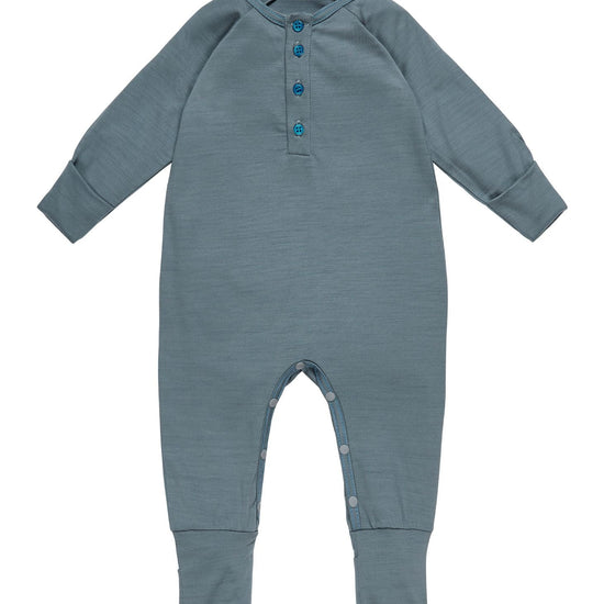 Onesie, Denim Blue - Smalls MerinoOnesie