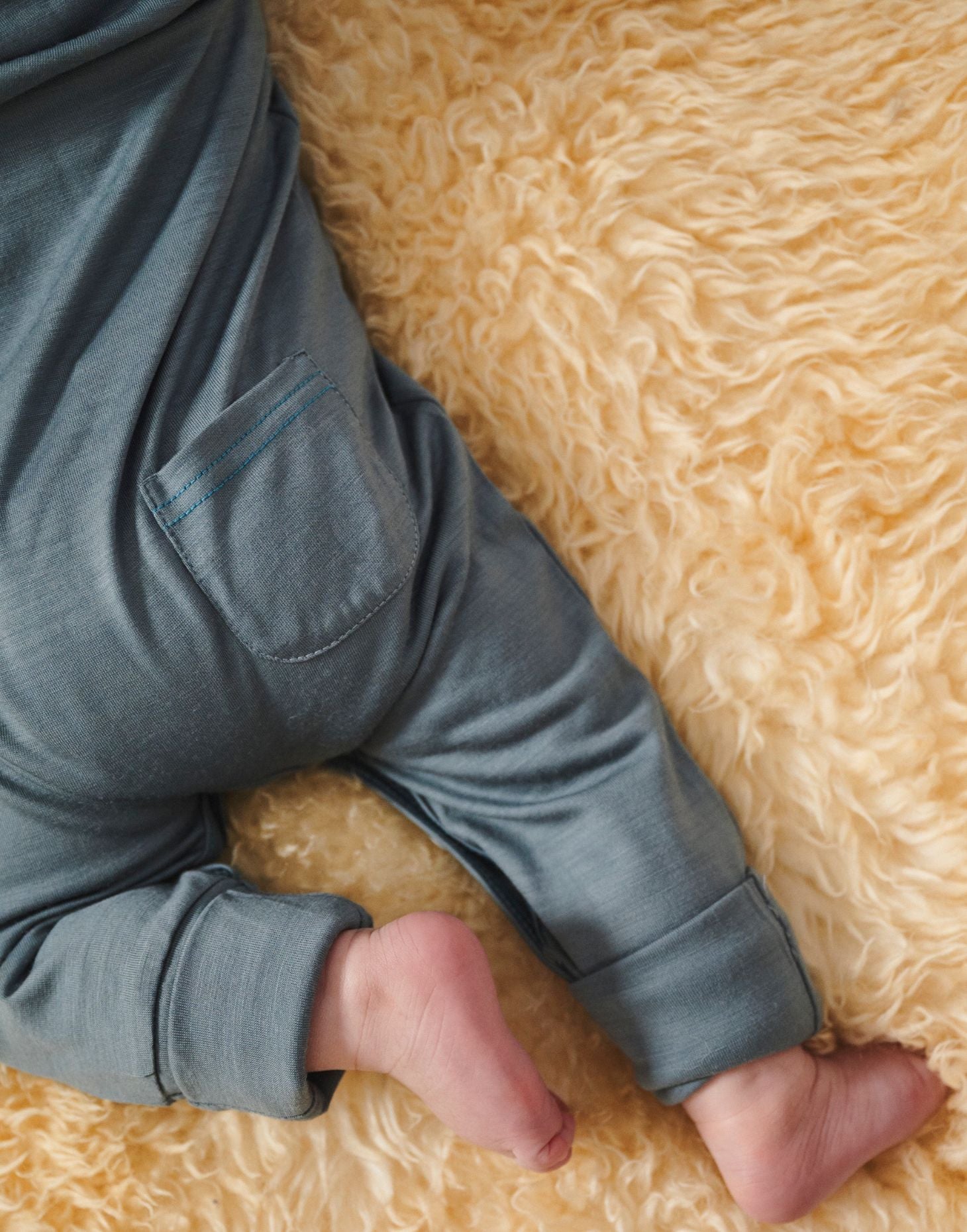 Onesie, Denim Blue - Smalls MerinoOnesie