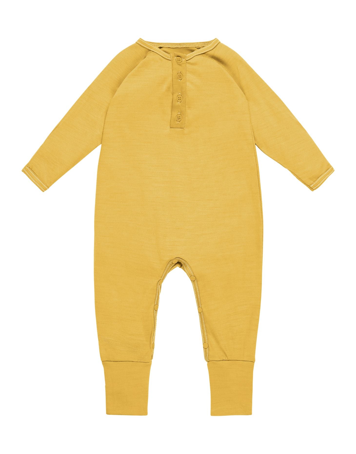 Onesie, Mustard - Smalls MerinoOnesie