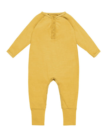 Onesie, Mustard - Smalls MerinoOnesie