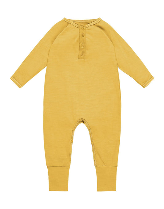 Onesie, Mustard - Smalls MerinoOnesie