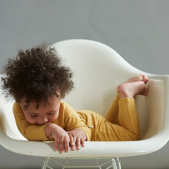 Onesie, Mustard - Smalls MerinoOnesie