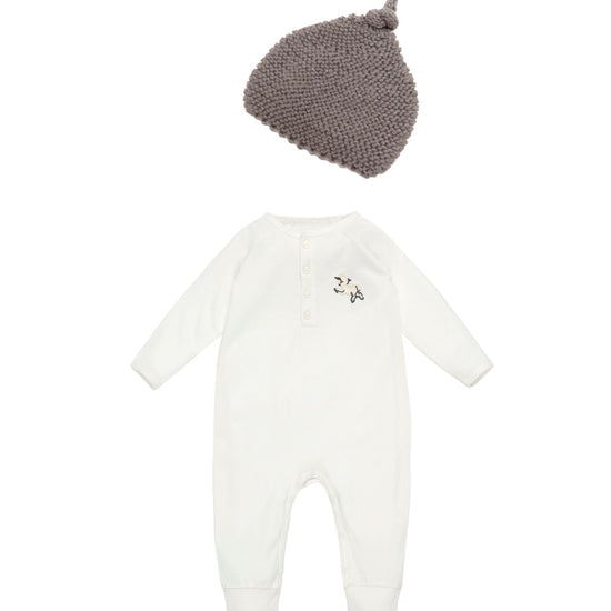 Onesie Vintage Lamb , Rachel Riley for Smalls, Ivory - Smalls MerinoOnesie