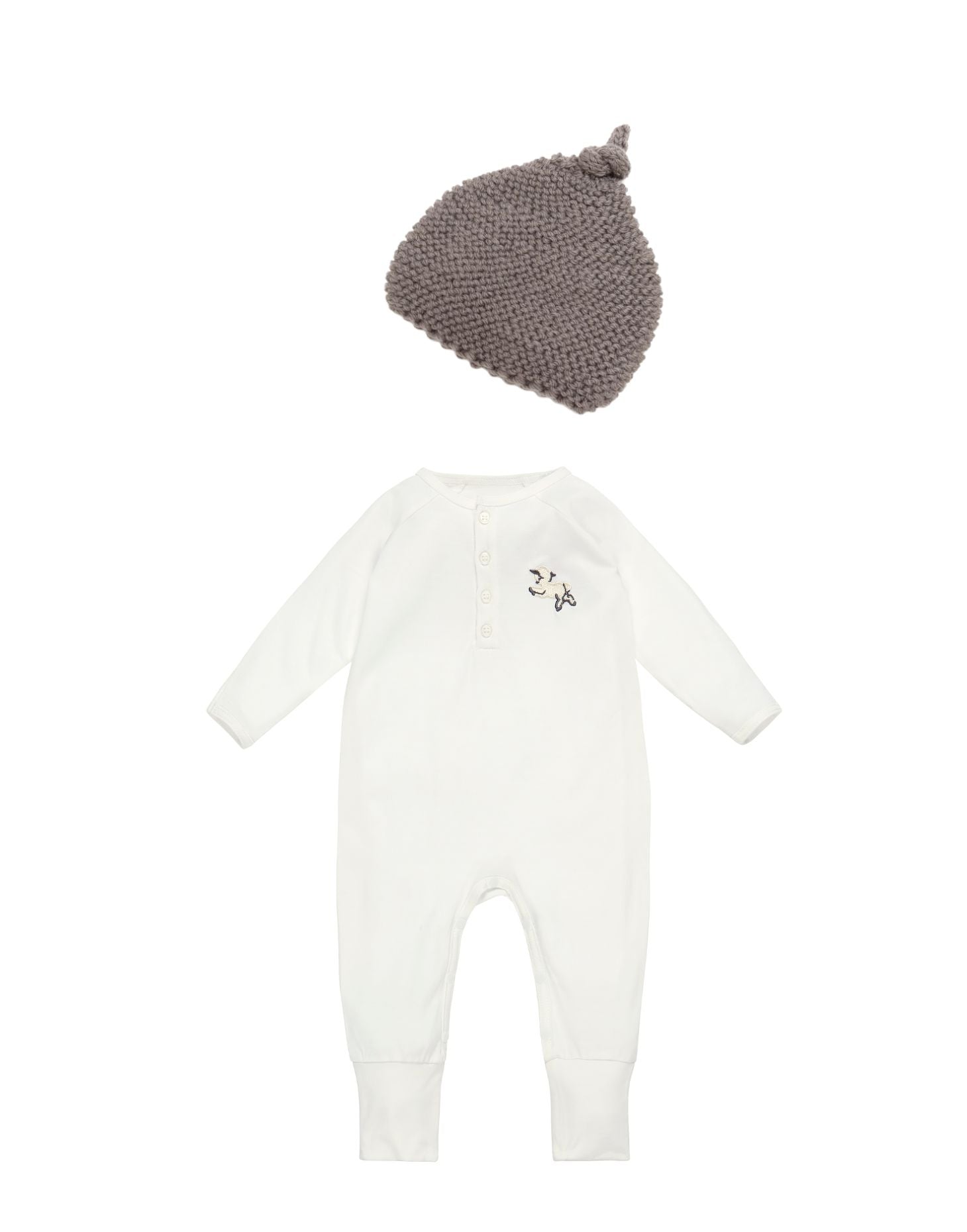 Onesie Vintage Lamb , Rachel Riley for Smalls, Ivory - Smalls MerinoOnesie