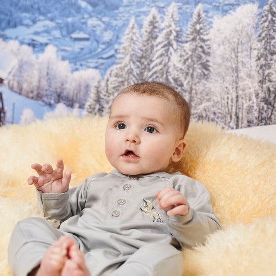 Onesie Vintage Lamb , Rachel Riley for Smalls, Ivory - Smalls MerinoOnesie